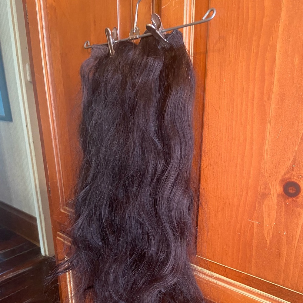 Bellami 20” hair extensions in dark mocha brown